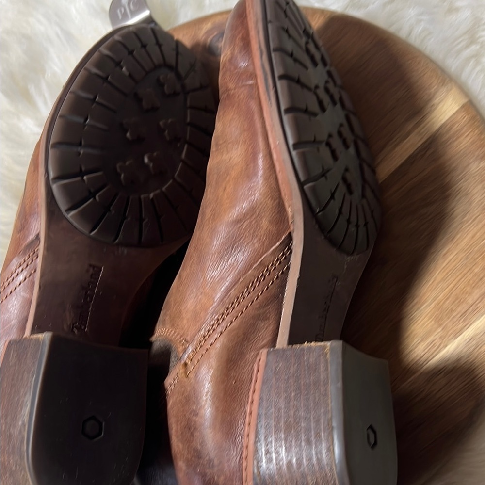 Timberland Leather Brown Sutherlin Bay Boots with Elastic Panels Size 8 - Picture 10 of 11